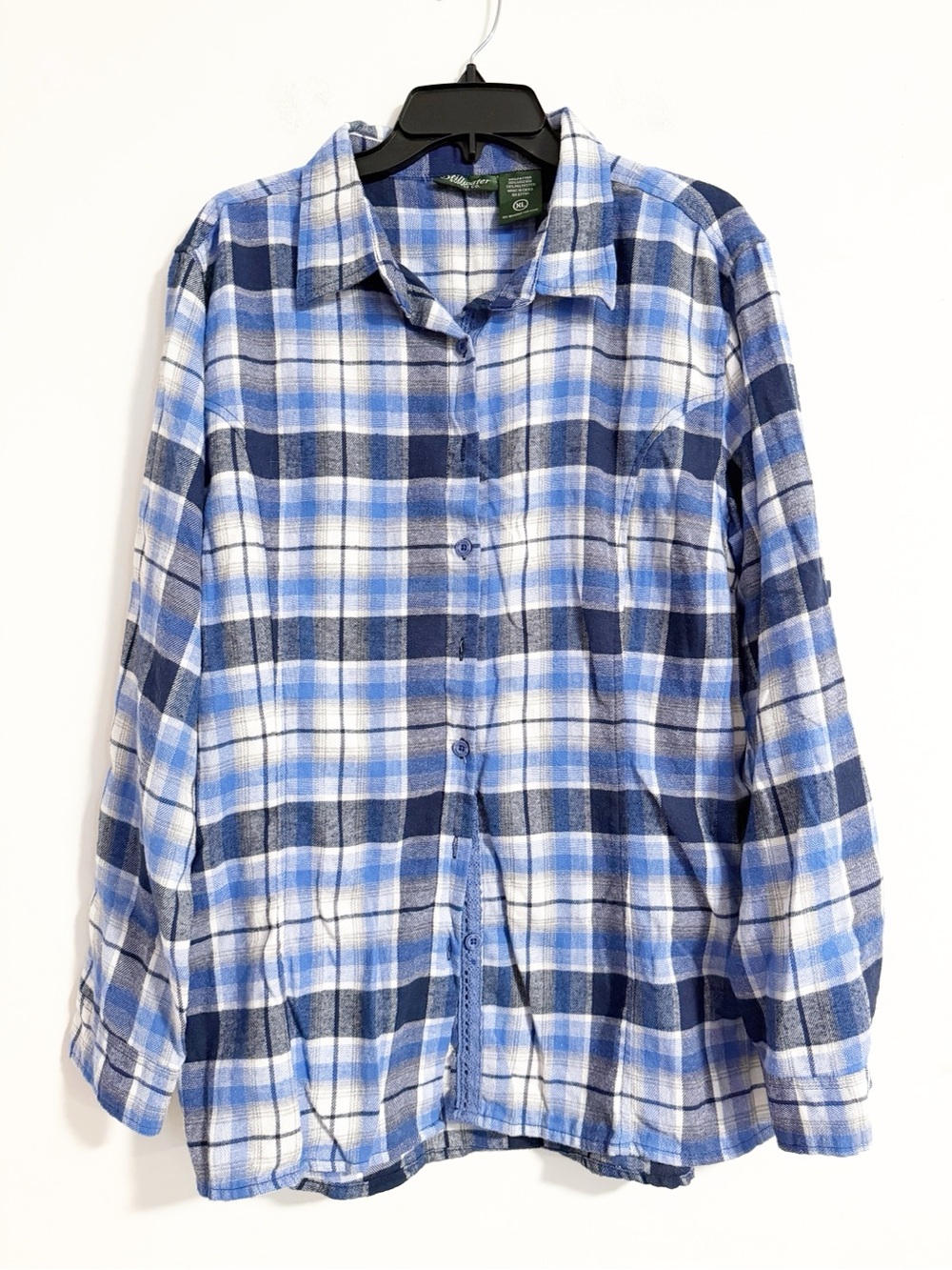 Stillwater Supply Co Blue Plaid Button Down Shirt Men’s Size XL Long Sleeve